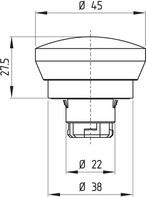 Schmersal Not-Halt-Schlagtaster EX-RDRZ45RT