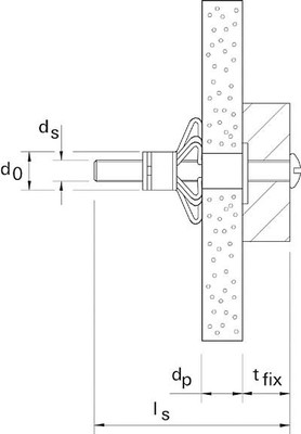 Fischer Deutschl. Hohlraum-Metalldübel HM 5 x 37 S