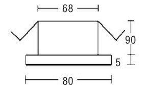 Brumberg Leuchten Einbauleuchte weiß GX5,3 50W 00206207