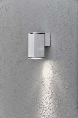 Gnosjö Konstsmide AL Halogen Wandleuchte grau, aluminium GU10 7908-310