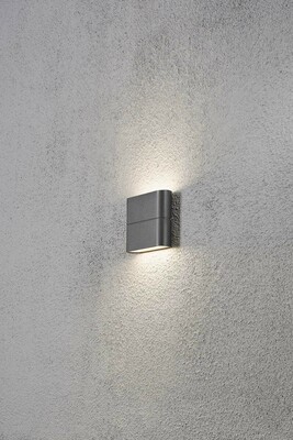 Gnosjö Konstsmide AL LED-Wandleuchte anthrazit, aluminium 7972-370