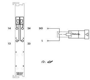 WAGO GmbH & Co. KG Relaisausgangsklemme 2-Kanal 750-513/000-001