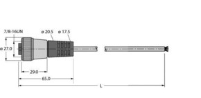Turck Busleitung für CAN (DeviceNet, CANopen) RKM 5723-6M