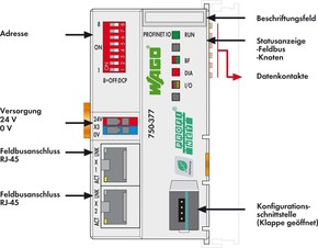 WAGO GmbH & Co. KG Feldbuskoppler PROFINET IO advanced 750-377