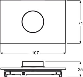 Busch-Jaeger UP-Drehbedienelement 1-fach ch studioweiß 6341-24G-101