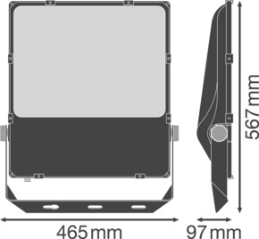 Ledvance LED-Fluter 3000K FLPFM2903000ASY55110