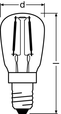Osram LAMPE LED-Lampe E14 824, SPC.T26 SPC.T265 1.6W2400E14