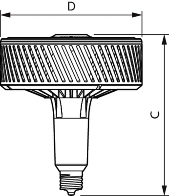 Philips Lighting LED-Lampe E40 4000K 60Gr. TForce LED #75367200