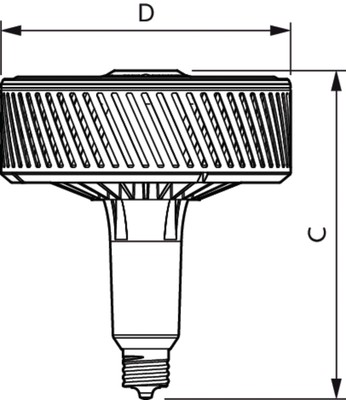 Philips Lighting LED-Lampe E40 4000K 120Gr. TForce LED #75369600