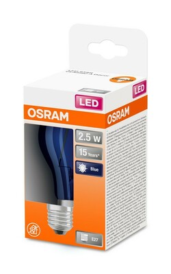 Osram LAMPE LED-Dekolampe E27 blau LEDSCLA152,5W/190230