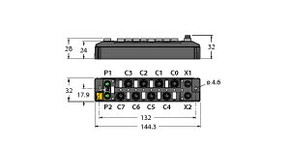 Turck Multiprotokoll-I/O-Modul kompakt TBEN-S1-4DIP-4DOP