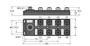 Turck I/O-Hub TBIL-M1-16DIP