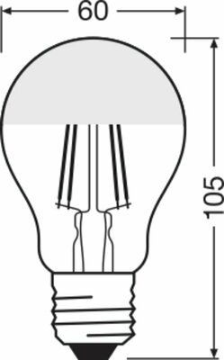 Osram LAMPE LED-Kopfspiegellampe E27 827 LSCLA37MIRG4W827FE27