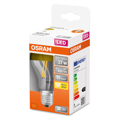 Osram LAMPE LED-Kopfspiegellampe E27 827 LSCLA37MIRG4W827FE27