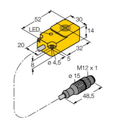 Turck Schreib-Lese-Kopf HF TN-Q14-0.15-RS4.47T