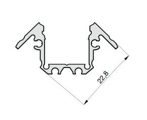 Radium Lampenwerk Aufbau-Aluminium-Profil 2m TRPA2532