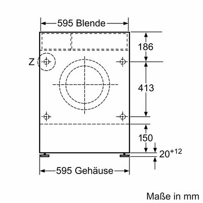 Bosch MDA EB-Waschtrockner Serie6 WKD28543