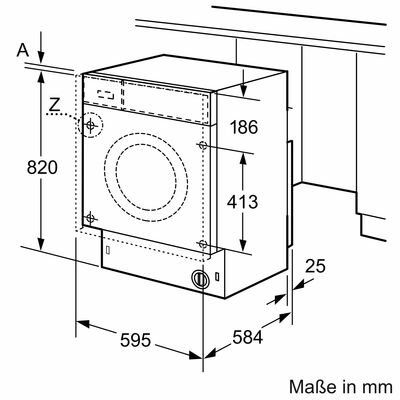 Bosch MDA EB-Waschtrockner Serie6 WKD28543