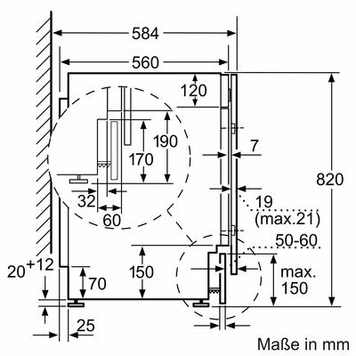 Bosch MDA EB-Waschtrockner Serie6 WKD28543