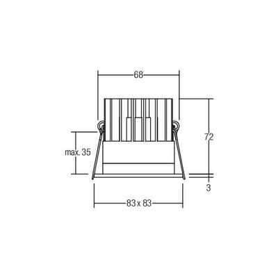 Brumberg Leuchten LED-Einbaudownlight 500 mA 12036184