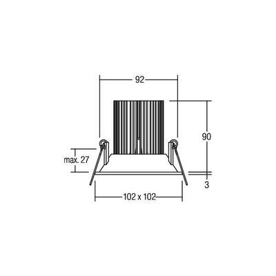 Brumberg Leuchten LED-Einbauleuchte 700mA 3000K 12408083