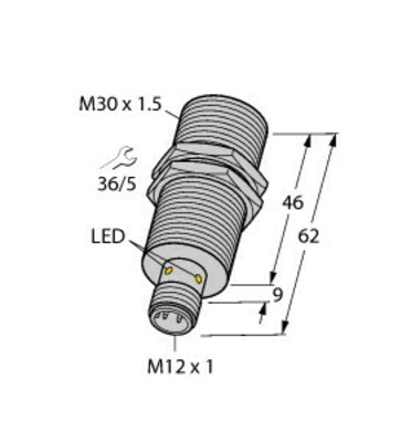 Turck Schreib-Lese-Kopf HF Bus-Linien-Topologie TB-M30-H1147/C53