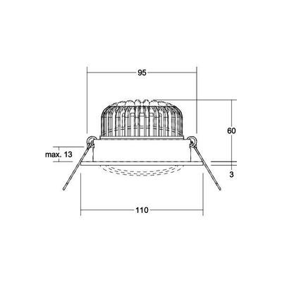 Brumberg Leuchten LED-Einbaustrahler 230V 39395083