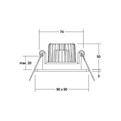 Brumberg Leuchten LED-Einbaustrahler 230V 39455683