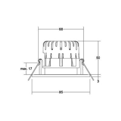 Brumberg Leuchten LED-Einbaudownlight 230 V 39480183