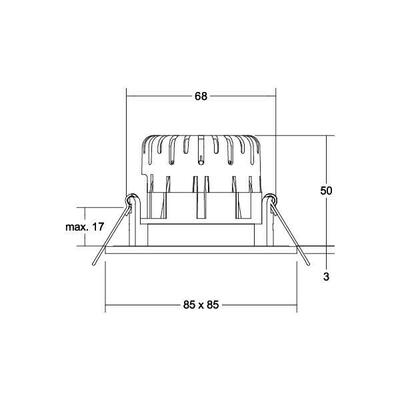 Brumberg Leuchten LED-Einbaudownlight 230 V 39481183