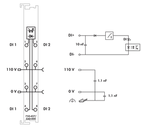 WAGO GmbH & Co. KG 2-Kanal-Digitaleingang DC 10 V,3 ms,dgr 750-427/040-000