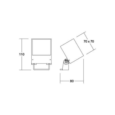 Brumberg Leuchten LED-Bodenstrahler IP65, graphit 60111103