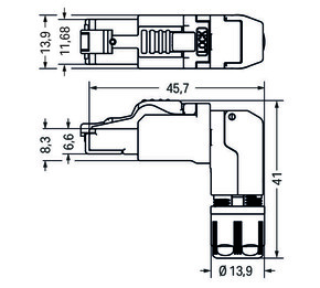 WAGO GmbH & Co. KG PROFINET-Stecker RJ-45 Cat. 6A 750-979/000-013