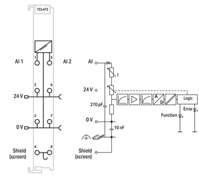 WAGO GmbH & Co. KG 2-Kanal-Analogeingang lichtgrau 753-472