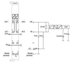 WAGO GmbH & Co. KG 2-Kanal-Analogeingang lichtgrau 753-475