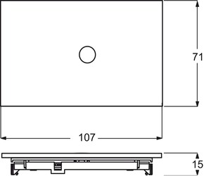 Busch-Jaeger Bedienelement 1-fach ch, weißglas 6340-811-101