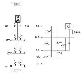 WAGO GmbH & Co. KG 2-Kanal-Digitalausgang DC 24 V,0,5 A,lgr 753-501