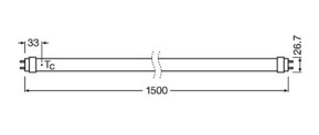 Radium Lampenwerk LED-Tube T8 EM RL-T8 58 SP 840G13EM