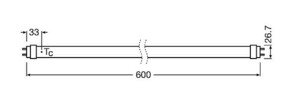 Radium Lampenwerk LED-Tube T8 EM RL-T8 18 S 840G13 EM