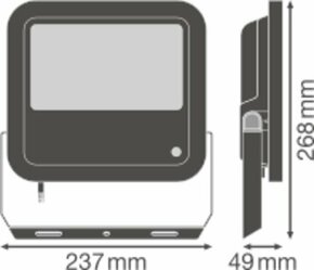 Ledvance LED-Fluter m. Sensor 4000K schwarz FLPFM65W4000SYM100SL