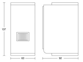 Steinel Sensor-LED-Außenleuchte 92 x 63 x 137 mm L 930 S ANT 3000K