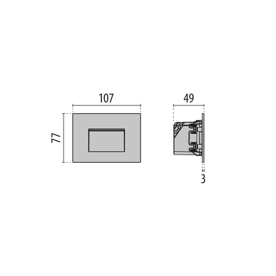 Performance in Light LED-Wandeinbauleuchte 2700K 3115406