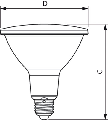 Philips Lighting LED-Reflektorlampe PAR38 927, 25Gr. MASLEDspot #44330300