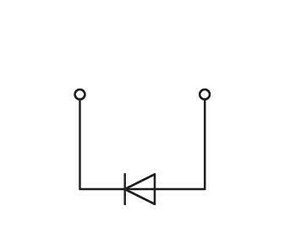 WAGO GmbH & Co. KG Bauelementklemme,2 Leiter mit Diode 1N4007 2202-1211/1000-411