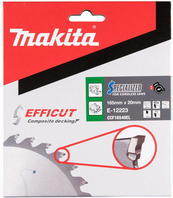 Makita Sägeblatt 165x20x40Z, EFFICUT E-12223