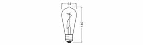 Osram LAMPE LED-Vintage-Lampe E27 818 1906LED3,4W/818FSM