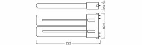 Ledvance LED-Kompaktlampe f.KVG/VVG 2G10, 840 DULUXLEDF36EMV20W840