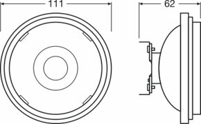 Ledvance LED-Reflektorlampe AR111 G53, 927, dim, 24Gr. LEDAR1111002413.5927