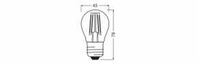 Ledvance LED-Tropfenlampe E27 927, dim. LEDCLP40D4.2927FCL27