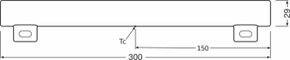 Osram LAMPE LED-Lampe S14S 827, 300mm LEDIBASE303,5827S14S